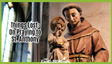 Things Lost: On Praying to St. Anthony. Photo of brown St. Anthony statue in a church by Wolfgang Krzemien via Pexels.