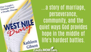 "West Nile Diary is about far more than West Nile virus. It's a story of marriage, perseverance, community, and the quiet ways God provides hope in the middle of life's hardest battles." Book review of West Nile Diary by Kathleen Gibson. Cover photo via Amazon.