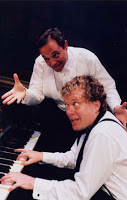 An image from the play "2 Pianos 4 Hands," which inspired some musings about my own two hands and my dreams.