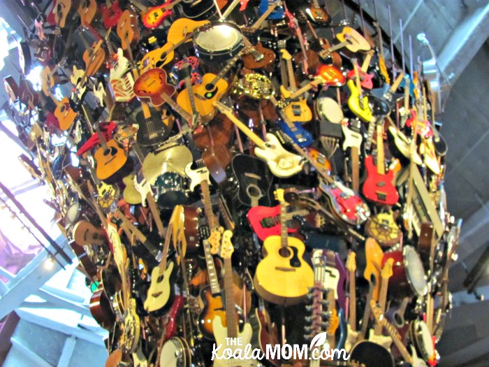 Guitar art at the EMP in Seattle, Washington.
