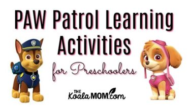 PAW Patrol learning activities for preschoolers - a mega list of birthday party ideas, FREE PAW Patrol printables, preschool activities and more to use your child's favourite TV show to encourage educational fun!