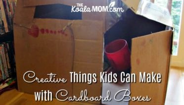 Creative things kids can do with cardboard boxes.