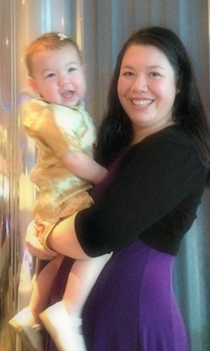 Monique Les with her daughter