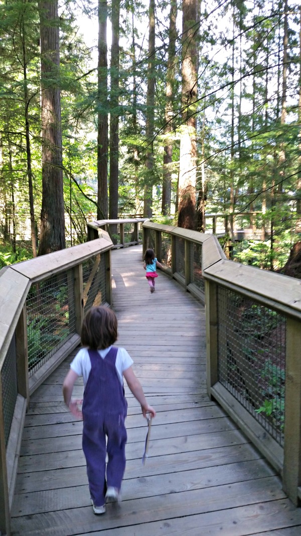 Following the paths at Capilano Suspension Bridge Park