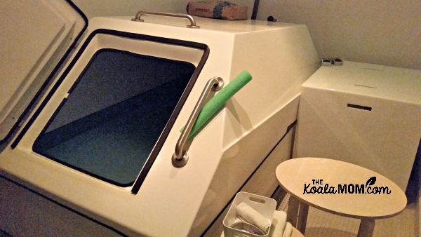 The float tank at Gastown Float House in Vancouver, BC
