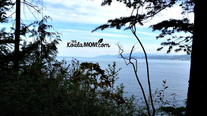Views of the ocean from Stanley Park
