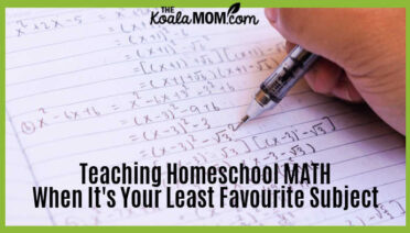 Teaching MATH When It's Your Least Favourite Subject. Photo of person working math problems by hand via Depositphotos.