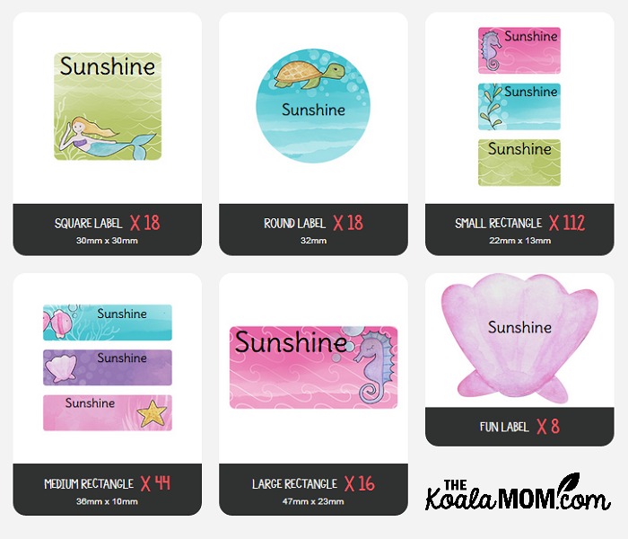 Stick to Me labels can be easily previewed on the website before ordering.