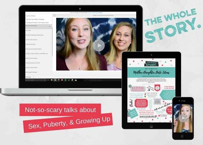 The Whole Story e-course for moms and daughters by Sheila Wray Gregoire and her daughters