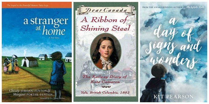 A Stranger at Home, A Ribbon of Shining Steel, and A Day of Signs and Wonders - three books on my list of Great Books for Canadian Tween Girls
