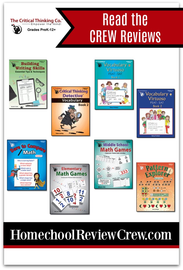 Critical Thinking, Math, Vocabulary & Writing Skills {The Critical Thinking Co. Reviews}