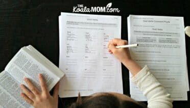 9-year-old girl working in her Building Writing Skills - Essential Tips & Techniques.