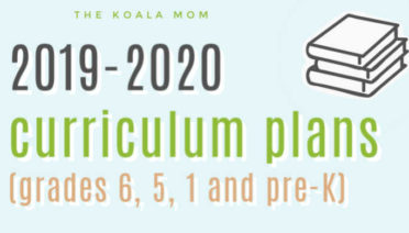 OUr 2019-2020 homeschool curriculum choices!
