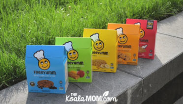 A selection of FreeYumm snacks