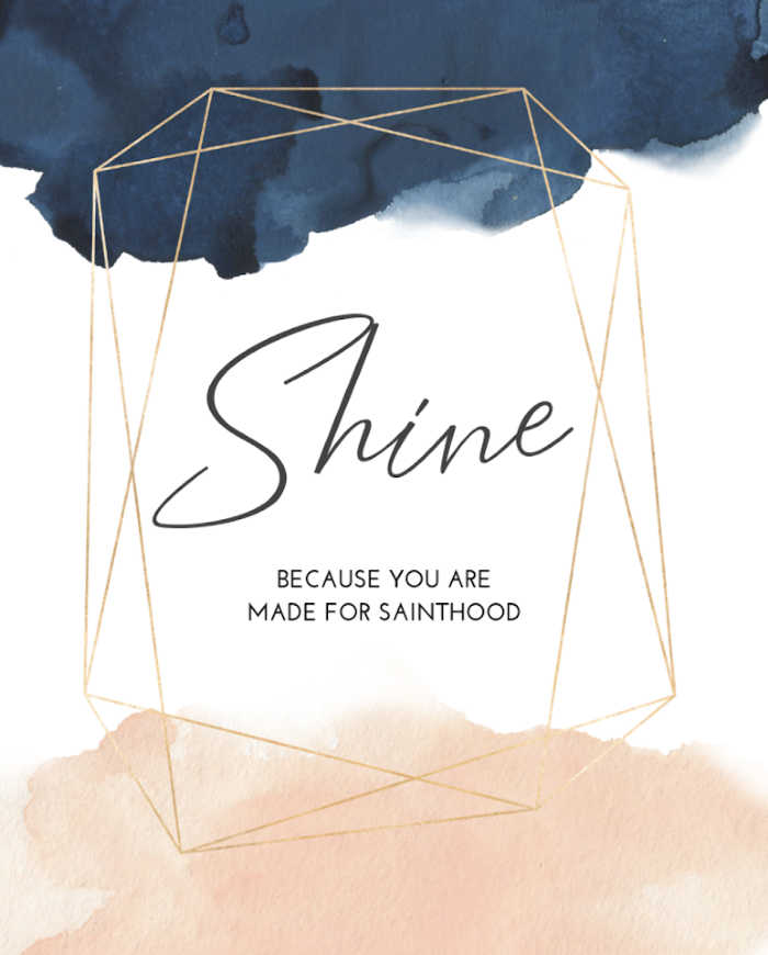 Shine Goals Planner by Sterling Jaquith (because you are made for sainthood)