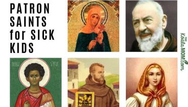 A list of Patron Saints for Sick Kids, including St. Luke, St. Philomena, St. Padre Pio, and more.
