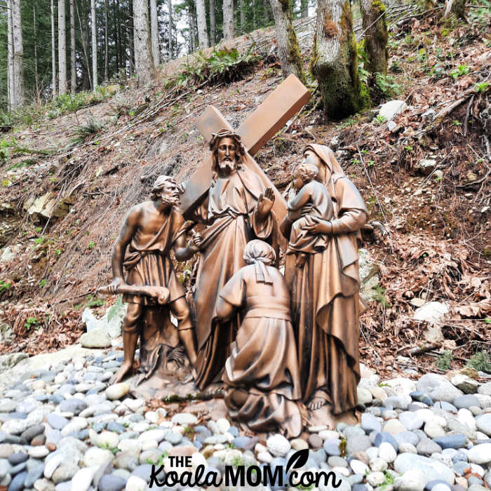 The Outdoor Stations of the Cross in Derouche, BC.