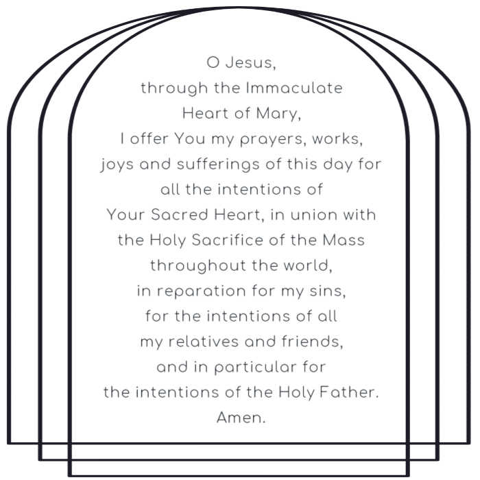 Morning offering prayer.