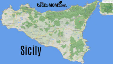 Sicily is a Mediterranean island located just off the toe of the boot of Italy.. (Image from Bing maps.)
