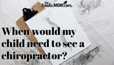 When would my child need to see a chiropractor? Photo of a drawing of a spine and other bones by Joyce McCown on Unsplash.