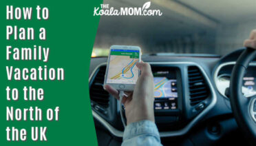 How to Plan a Family Vacation to the Northern UK. Image of person holding a phone with a map in a car by Foundry Co from Pixabay