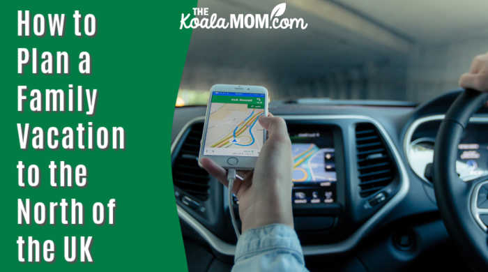 How to Plan a Family Vacation to the Northern UK. Image of person holding a phone with a map in a car by Foundry Co from Pixabay 