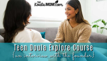 Teen Doula Explore Course (an interview with the founder). Photo of young woman helping pregnant woman via Depositphotos.