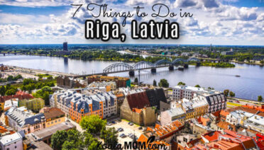 Things to do in Riga Latvia. Aerial veiw of Riga via deposit photos