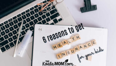 6 Reasons to Get Health Insurance for Your Kids. Photo of blocks spelling "health insurance" on planner near laptop by Leeloo Thefirst via Pexels.