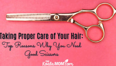 Taking Proper Care of Your Hair: Top Reasons Why You Need Good Scissors. Photo of gold hair cutting scissors on pink background by Markus Winkler on Unsplash