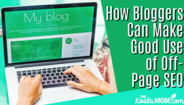 How Bloggers Can Make Good Use of Off-Page SEO. Photo of blogger's laptop via Depositphotos.