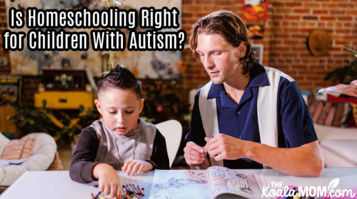 Is Homeschooling Right for Children With Autism? Photo of a boy painting with a teacher by RODNAE Productions.