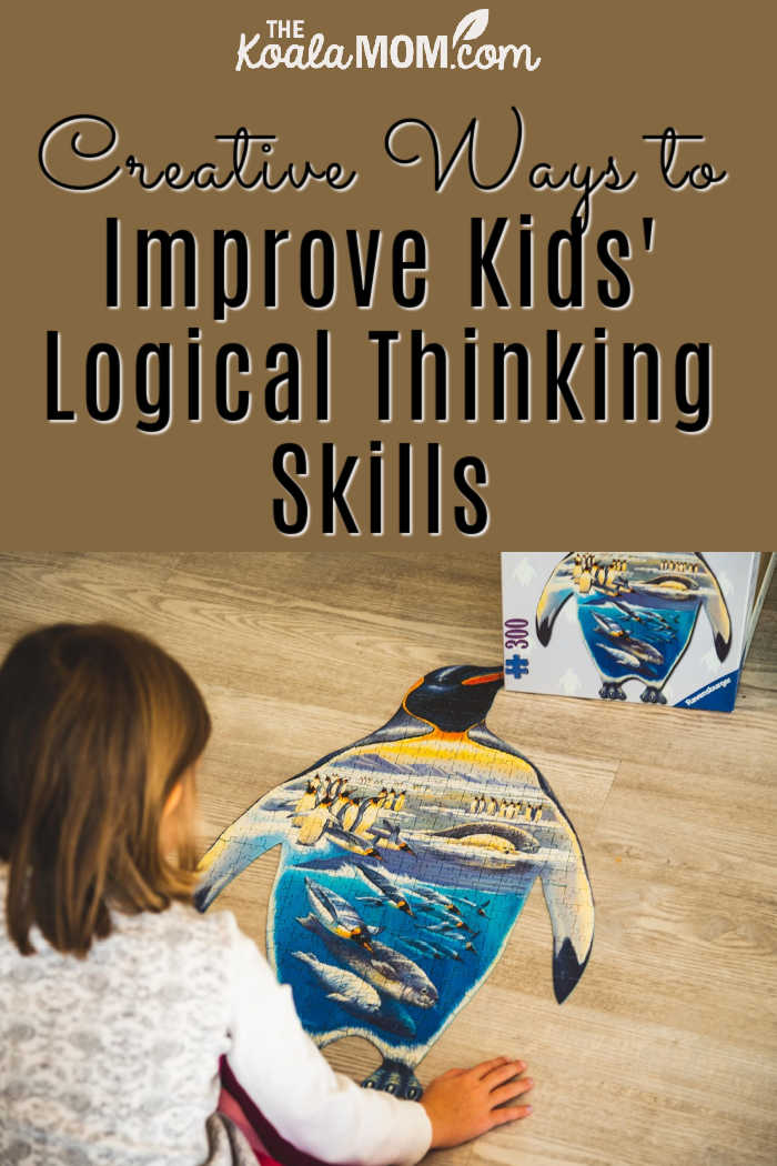 Creative Ways to Improve Kids' Logical Thinking Skills. Image of girl looking at finished penguin puzzle by Vlad Vasnetsov from Pixabay 