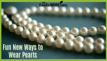 Fun New Ways to Wear Pearls Now. Photo of white pearl necklace on teal background by Tiffany Anthony on Unsplash