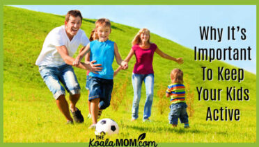 Why It’s Important To Keep Your Kids Active. Photo of happy family playing soccer together via Depositphotos.
