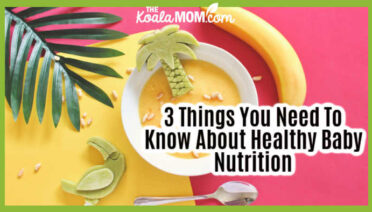 3 Things You Need To Know About Healthy Baby Nutrition. Photo of banana, baby oatmeal, and spoon on colourful table by Gabrielle Henderson on Unsplash