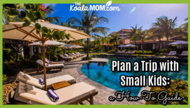 Plan a Trip with Small Kids: a How-To Guide. Photo of beach chairs by peaceful pool by The Anam on Unsplash