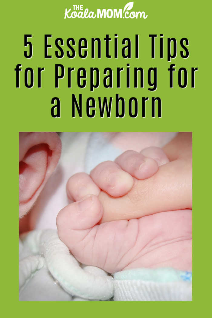 5 Essential Tips for Preparing for a Newborn. Image of newborn baby hand by Michal Jarmoluk from Pixabay