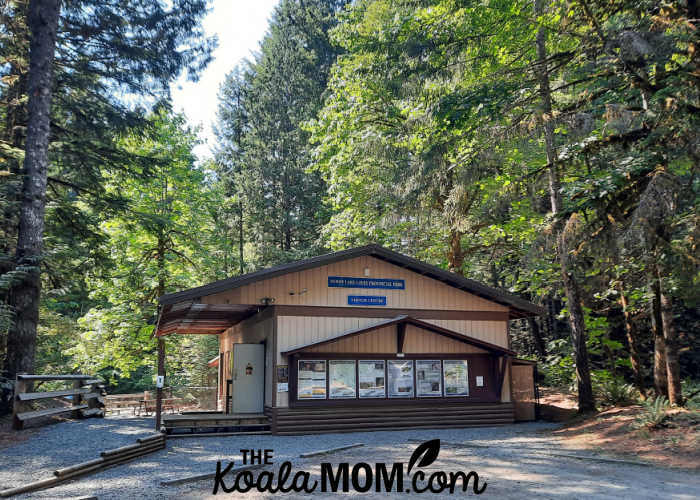 Horne Lake Caves Provincial Park - visitor centre.