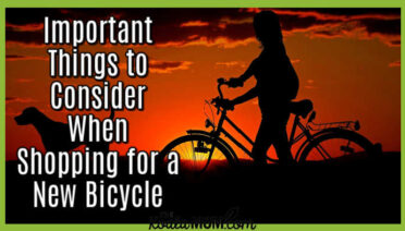 Important Things to Consider When Shopping for a New Bicycle. Image of woman biking with her dog at sunset by Anja from Pixabay