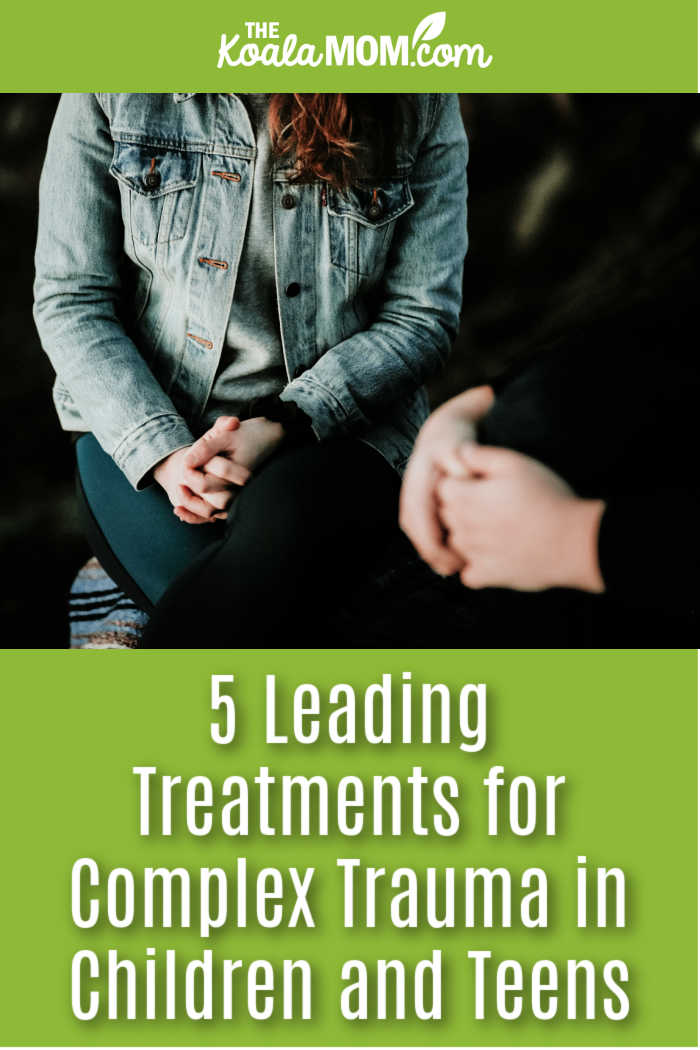 5 Leading Treatments for Complex Trauma in Children and Teens. Photo of two women sitting facing each other with folded hands by Priscilla Du Preez 🇨🇦 on Unsplash.