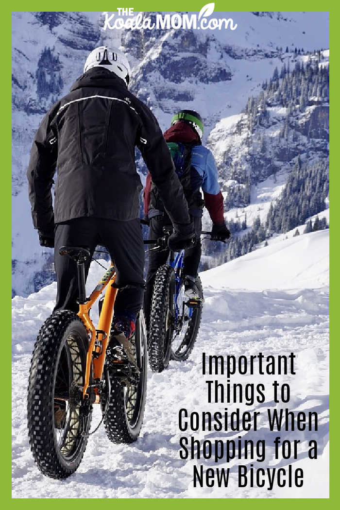 Important Things to Consider When Shopping for a New Bicycle. Image of two men riding snow bikes by Susanne Jutzeler, Schweiz 🇨🇭 suju-foto from Pixabay