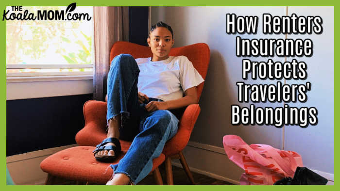 Ensuring Safety: How Renters Insurance Protects Travelers' Belongings. Photo of woman sitting in corner chair by MoniQue Rangell-Onwuegbuzia via Unsplash.
