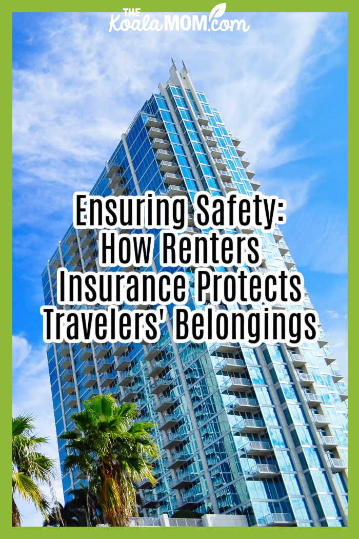 Ensuring Safety: How Renters Insurance Protects Travelers' Belongings. Photo of skyscraper against a blue sky by Chalo Garcia on Unsplash