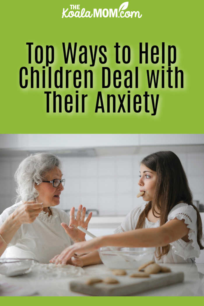 Top Ways to Help Children Deal with Their Anxiety. Photo of grandmother and grandaughter baking together by Andrea Piacquadio via Pexels.