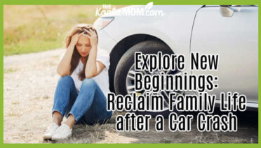 Exploring New Beginnings: Reclaiming Family Life after a Car Crash. Photo of young woman sitting with her head in her hands by the front wheels of a white car by Gustavo Fring via Pexels.