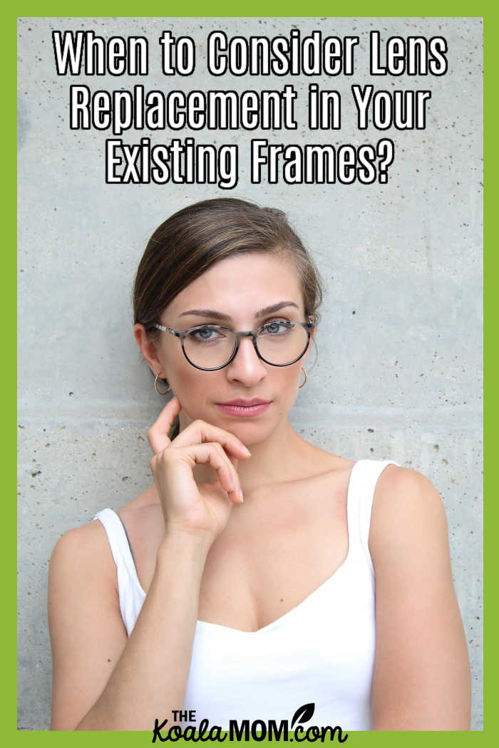 When to Consider Lens Replacement in Your Existing Frames? Image of woman in white tank top wearing glasses by Apostolos Vamvouras from Pixabay