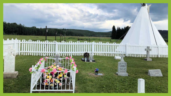 Rose Prince's grave in Lejac, BC.