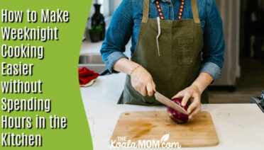 How to Make Weeknight Cooking Easier (Without Spending Hours in the Kitchen). Photo of woman chopping onions in the kitchen by RDNE Stock project via Pexels.