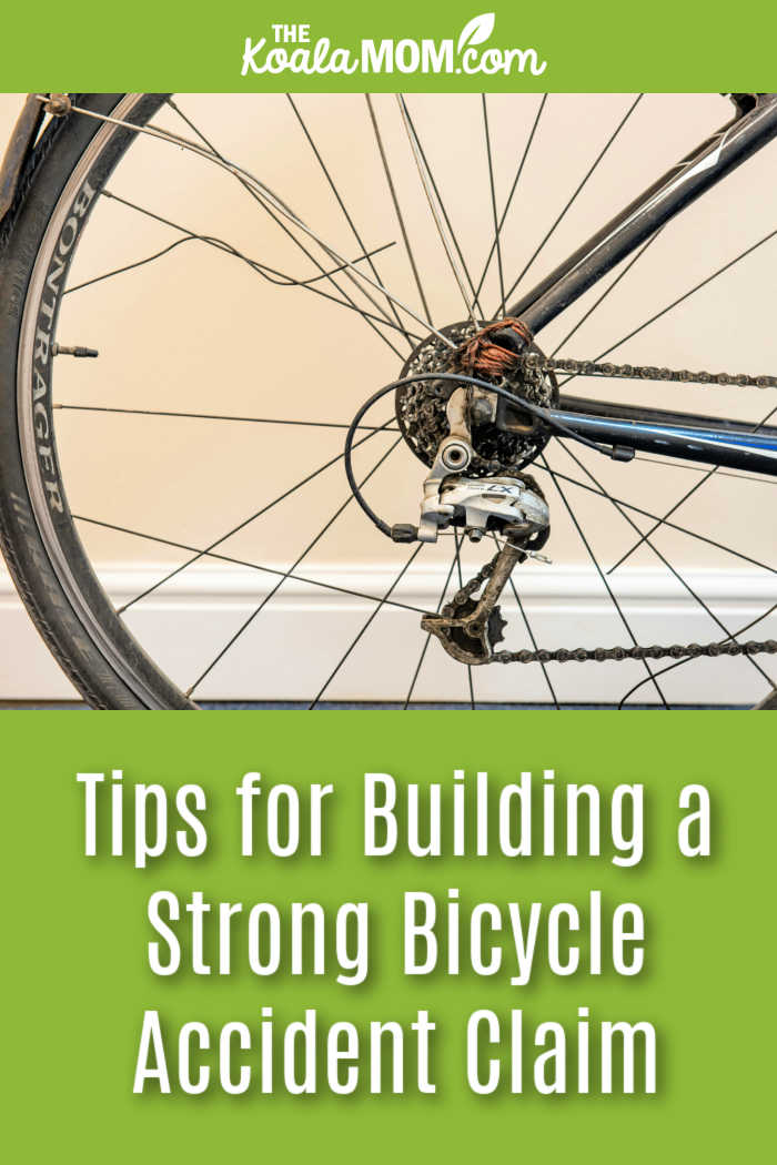 Tips for Building a Strong Bicycle Accident Claim. Image of a bike's back tire by Dominik Gryzbon via Pexels.